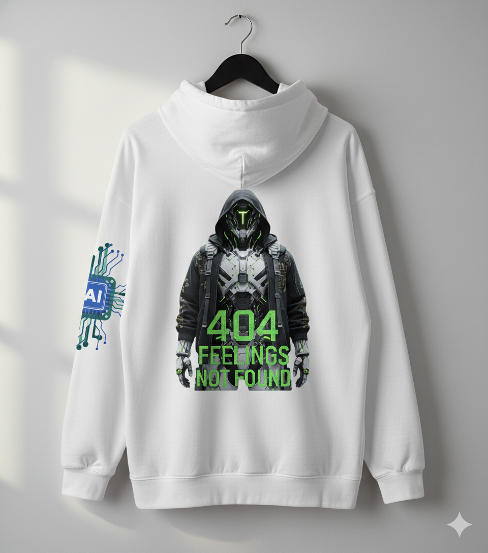 Unisex Oversized Hoodie: 404 Feelings Not Found
