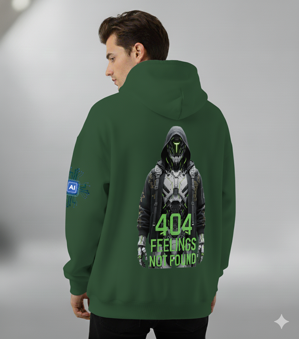 Unisex Oversized Hoodie: 404 Feelings Not Found
