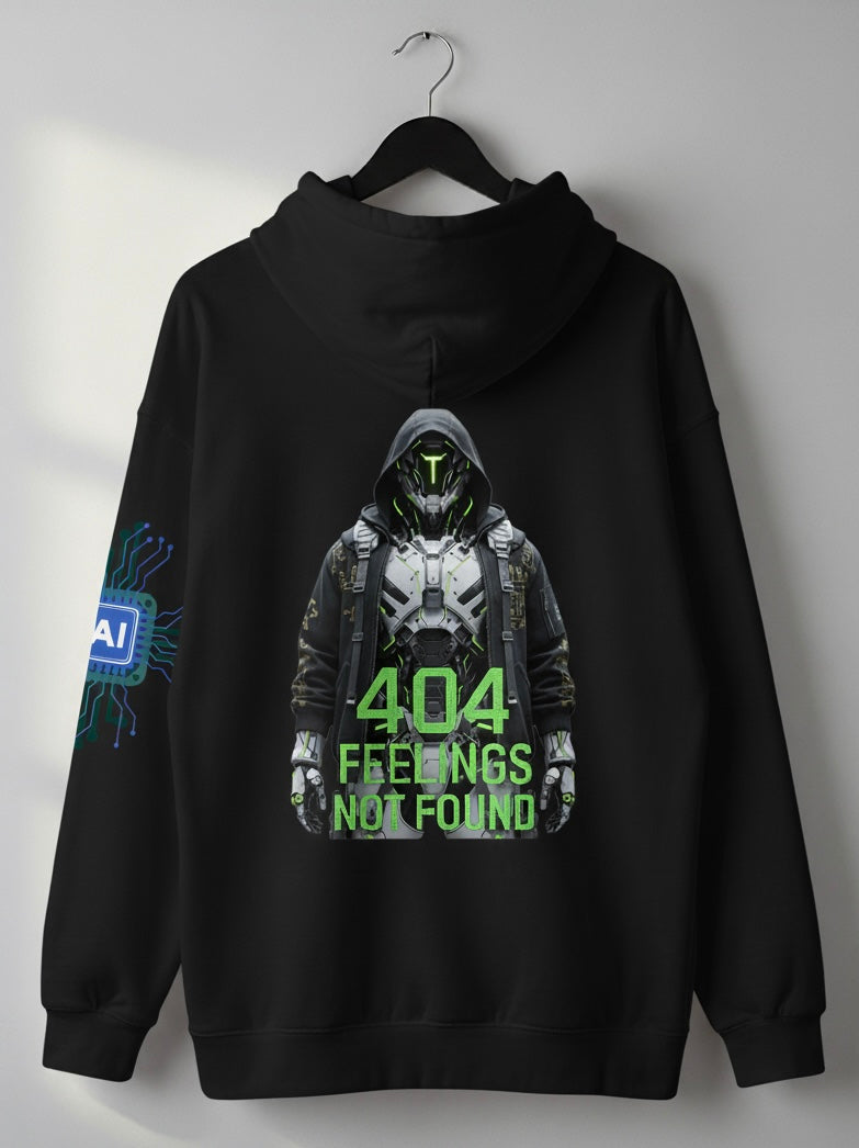 Unisex Oversized Hoodie: 404 Feelings Not Found