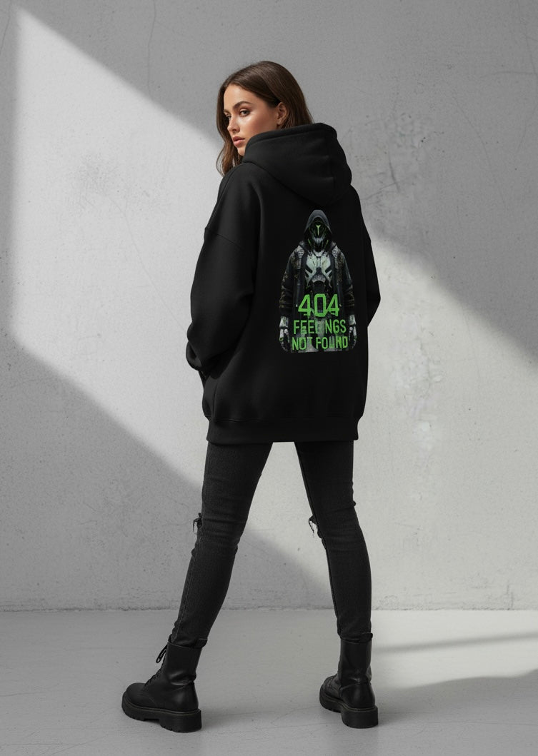 Unisex Oversized Hoodie: 404 Feelings Not Found
