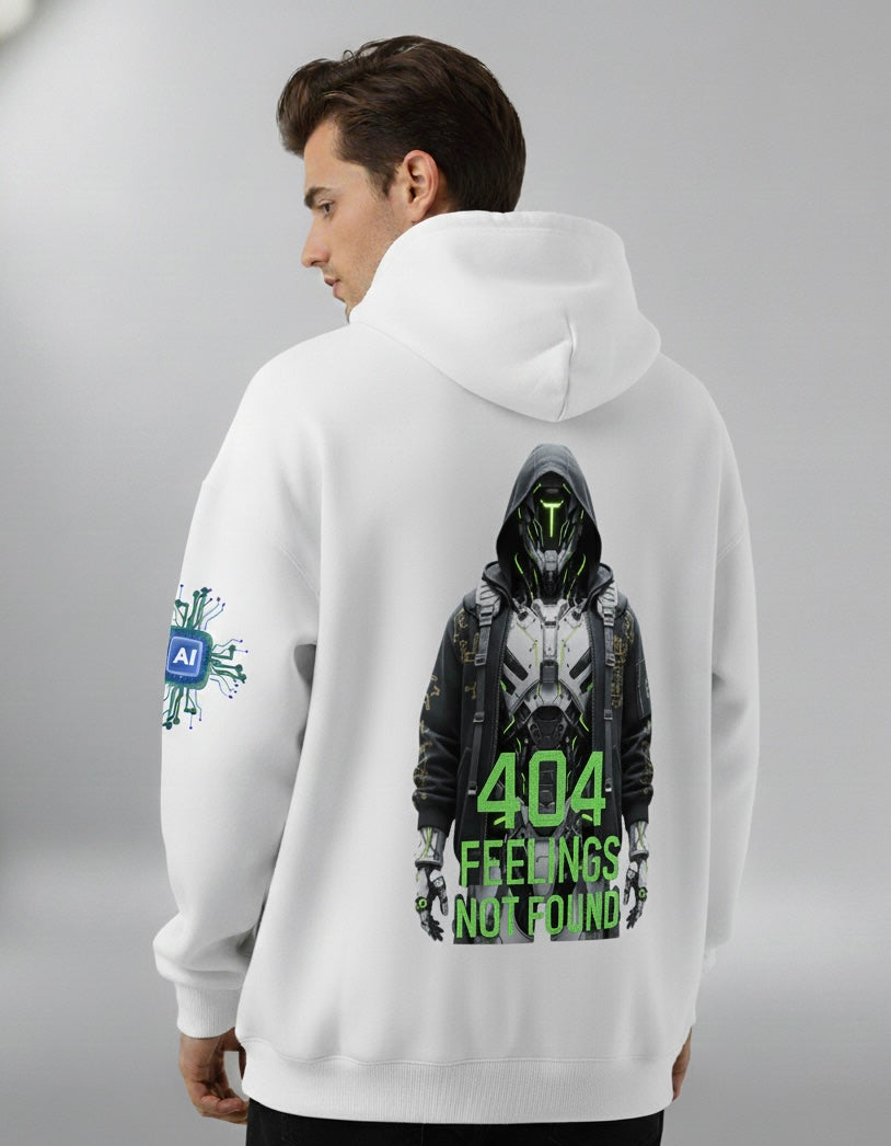 Unisex Oversized Hoodie: 404 Feelings Not Found