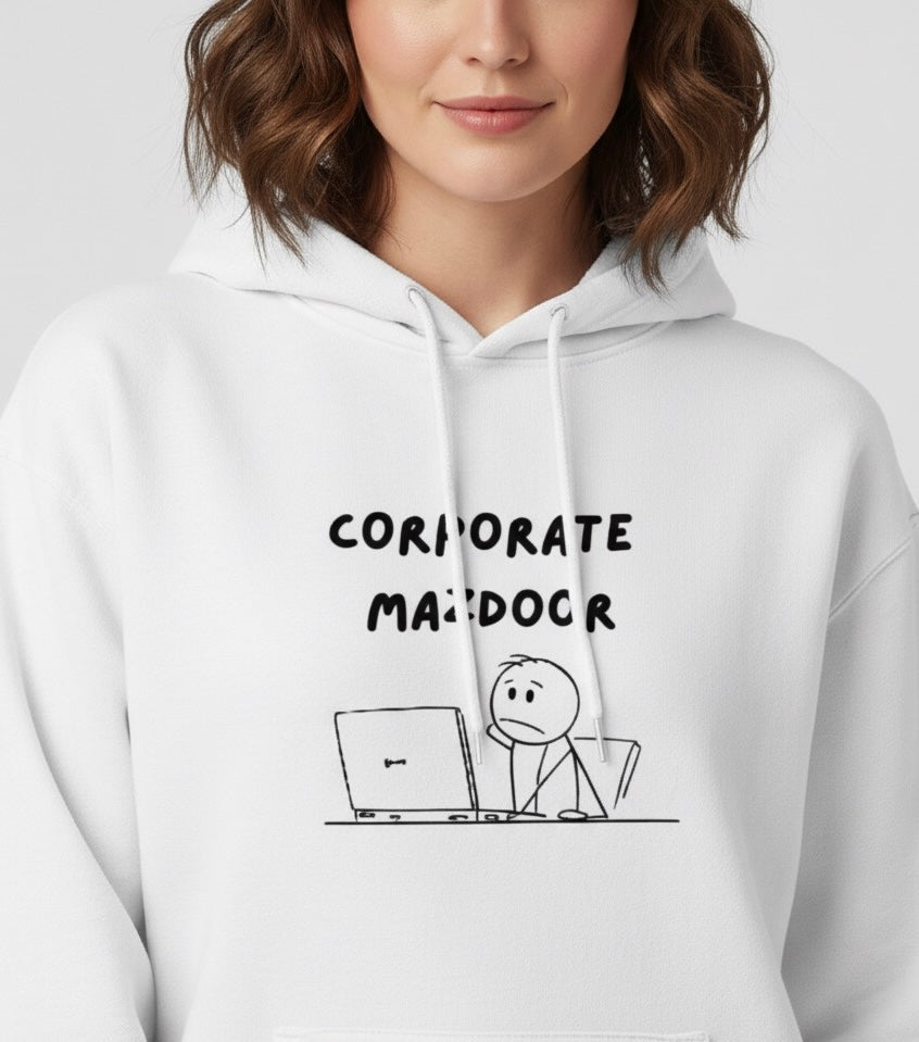 Unisex Hoodie: Corporate Mazdoor
