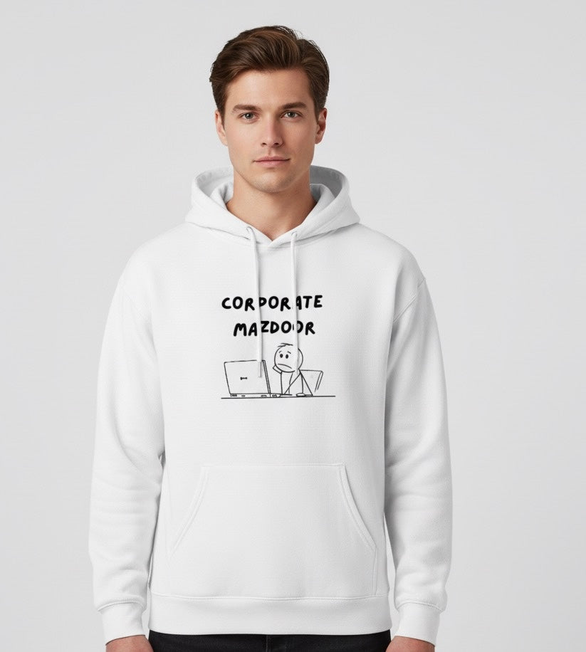 Unisex Hoodie: Corporate Mazdoor